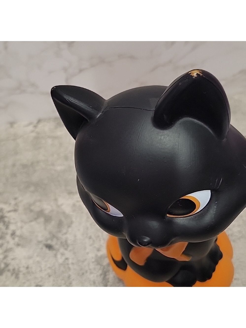Hyde and Eek Boutique Lighted Blow Mold Black Cat & Halloween Pumpkin - Picture 6 of 10